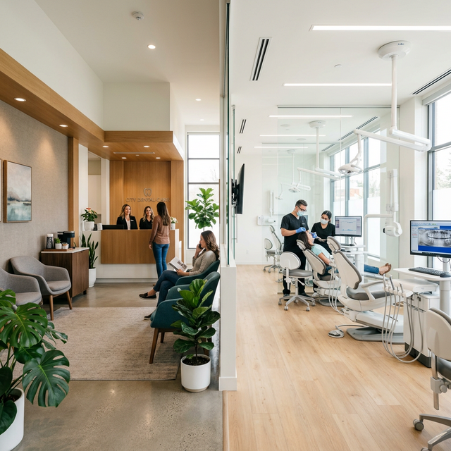 Modern dental clinic interior